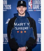 Unisex Marty Supreme Declan Rice Blue Hooded Jacket