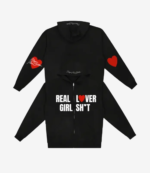 Unisex Megan Thee Stallion Real Lover Girl ShT Black Zip-Up Hoodie