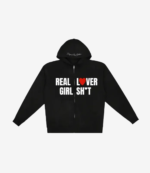 Megan Thee Stallion Real Lover Girl ShT Black Zip-Up Hoodie