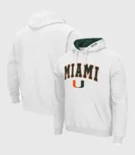 Unisex Miami Hurricanes Arch & Logo Fleece Pullover Hoodie