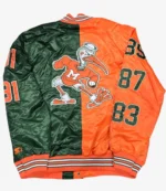 Miami Hurricanes Vintage Colorblock Starter Jacket