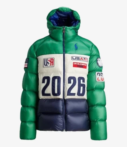 Unisex Milano Cortina 2026 Winter Olympics Polo Ralph Lauren Team USA Closing Ceremony Hawthorne Puffer Jacket