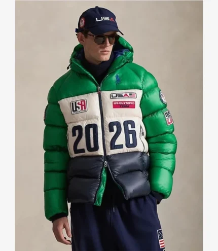 Milano Cortina 2026 Winter Olympics Polo Ralph Lauren Team USA Closing Ceremony Hawthorne Puffer Jacket
