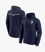 Unisex Milano Cortina Winter Olympics 2026 Front & Back Logo Graphic Hoodie – Navy