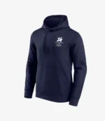 Milano Cortina Winter Olympics 2026 Front & Back Logo Graphic Hoodie – Navy