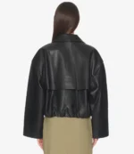 Millie Oversized Black Leather Jacket