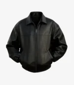 NYFF Premiere Marty Supreme Timothee Chalamet Leather Bomber Jacket