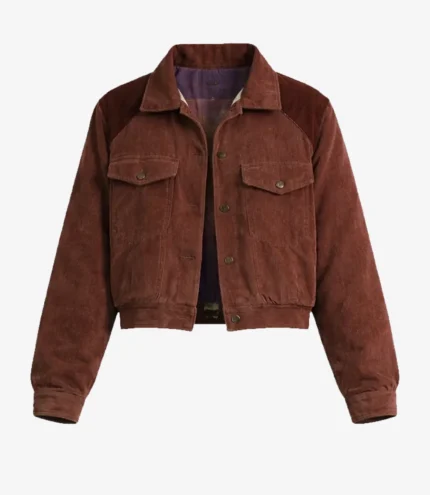 Natalia Dyer Stranger Things TV Series S05 Nancy Wheeler Corduroy Jacket