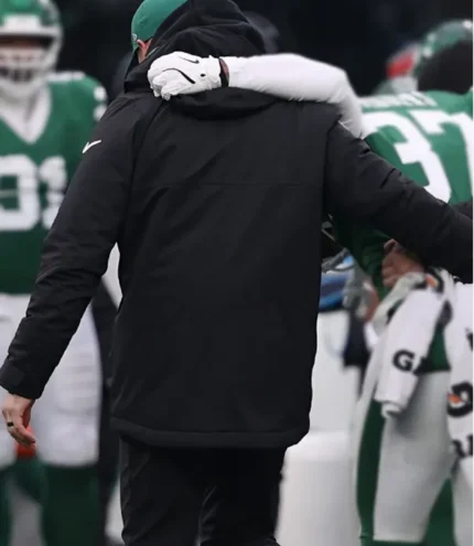 New York Jets Black Hooded Parka Jacket