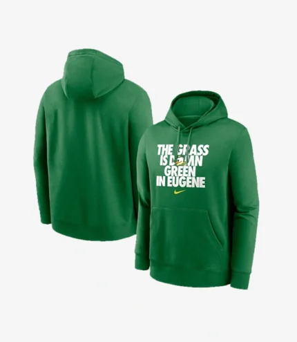 Unisex Nike Green Oregon Ducks Grass Is Green Club Fleece Pullover Hoodie