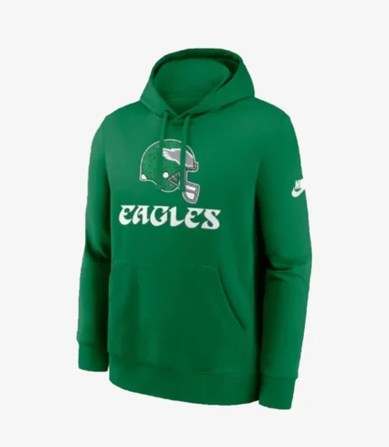 Nike Kelly Green Philadelphia Eagles Rewind Club Pullover Hoodie