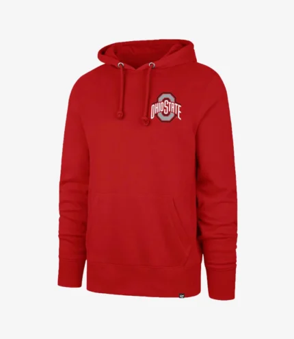 Ohio State Buckeyes football Red Pullover Hoodie For Unisex