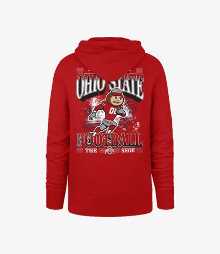 Ohio State Buckeyes football Red Pullover Hoodie