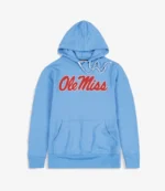 Ole Miss Classic Script Blue Hoodie For Unisex