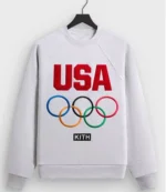 Unisex Olympics 2026 Kith for Team USA Raglan Nelson Crewneck Sweatshirt