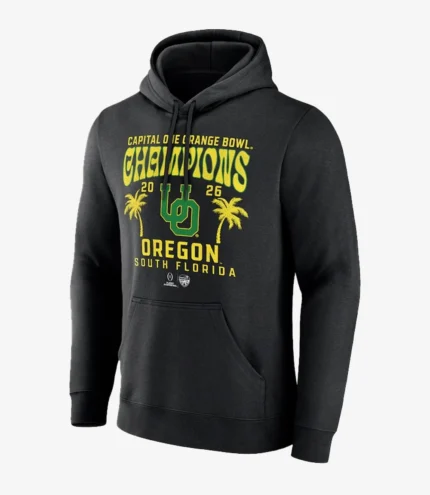 Oregon Ducks 2026 Orange Bowl Champions Black College Football Playoff Hometown Pride Hoodie