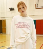 Unisex PacSun x Stranger Things Upside Down White Crew Sweatshirt