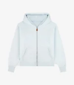 Parke Monochrome Varsity Fleece Zip-Up Light Blue & Grey Hoodie 2026 For Men & Women