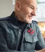 Patrick Stewart Avengers Doomsday Professor Charles Xavier Black Leather Jacket