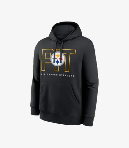 Pittsburgh Steelers Nike Black Busted Play Club Fleece Pullover Hoodie For Unisex