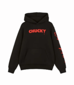 Unisex Primark Black Pullover Fleece Chucky Hoodie