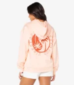 Roxy Wailea Pink and White Hoodie