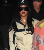 Saturday Night Live S51 Rihanna Cream and Navy Blue Track Jacket For Men & Women