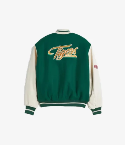 Stranger Things X H&M Hawkins Tigers Green Varsity Jacket