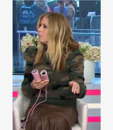 The Today Show 2026 Jill Martin Camouflage High-Neck Sweater