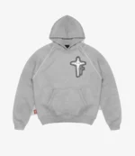 Tymlus Starzy Grey Fleece Hoodie For Unisex