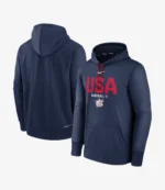 Unisex USA Baseball Nike 2026 World Baseball Classic Authentic Collection Therma Hoodie