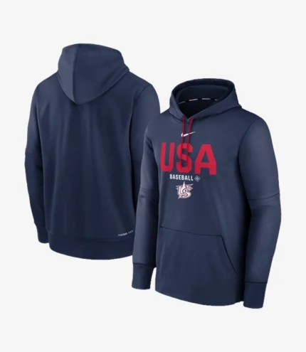 Unisex USA Baseball Nike 2026 World Baseball Classic Authentic Collection Therma Hoodie