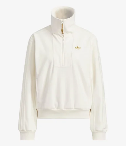 Adidas SS26 Lunar New Year Halfzip Fleece Sweatshirt in Cream