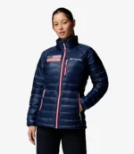 Columbia Milano Cortina 2026 Winter Olympics Team USA Down Navy Blue Puffer Jacket For Unisex