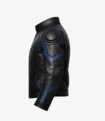 Cyberpunk Urban Black Biker Leather Jacket For Unisex