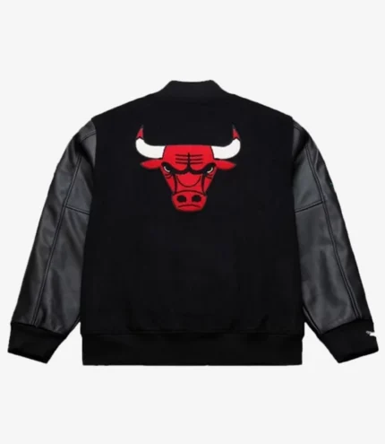 Derrick Rose Chicago Bulls Black Retirement Letterman Full-Snap Jacket
