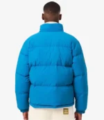 Lacoste x Olympic Heritage Cortina d’Ampezzo 1956 Collection Mens Blue Full Zip Puffer Jacket For Unisex