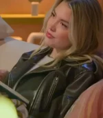 Love is Blind S08 Madison Errichiello Brown Leather Biker Jacket For Unisex