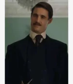 Max Irons Tv-Series Young Sherlock 2026 Mycroft Holmes Black Wool Coat