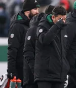 New York Jets Black Hooded Parka Jacket For Unisex