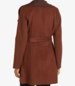 Sharon Case The Young and the Restless Sharon Newman Brown Trench Wool Coat For Unisex