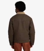 Wrangler x Stranger Things TV Series S05 Murray Bauman Brown Cotton Jacket For Unisex