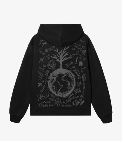 Xxx tentacion Heart Black Hoodie
