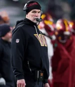 Washington Commanders Coach Dan Quinn 2025-26 Nike Sideline Pullover Black Fleece Hoodie