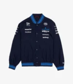 Unisex Williams F1 Team Navy Varsity Jacket by New Era x Atlassian