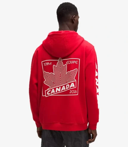 Winter Olympics 2026 lululemon Team Canada Red Pullover Fleece Hoodie