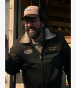 Unisex Wrangler x Stranger Things TV Series S05 Murray Bauman Brown Cotton Jacket