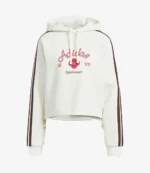 Unisex Adidas Originals Lunar New Year Oversized Pullover Hooded Off-White Sweatshirt