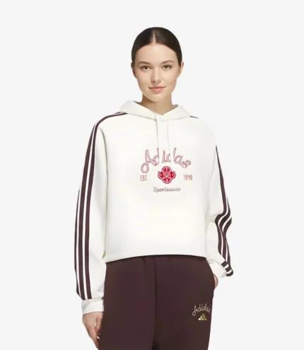 Adidas Originals Lunar New Year Oversized Pullover Hooded Off-White Sweatshirt