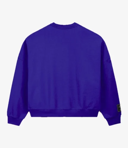 Adidas x Willy Chavarria Star Logo Crewneck Blue Sweatshirt